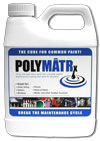 Add one quart of POLYMATRx to a gallon of latex paint